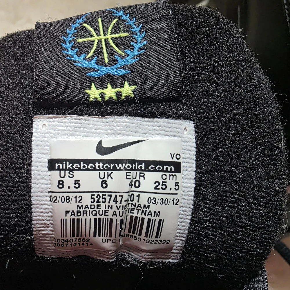 Nike Air Visi Pro 3 Basketball Shoes - Black/White - Size 8.5 - Picture 2 of 11